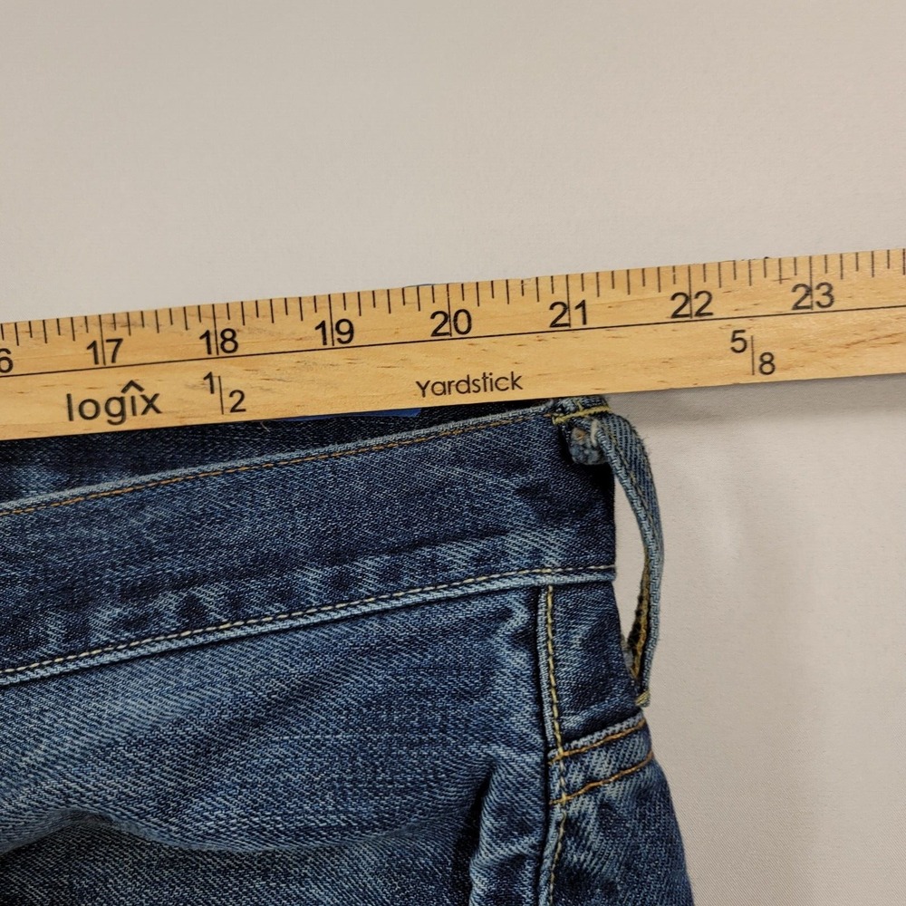 Polo Ralph Lauren Vintage 67‎ Jeans Mens 42x32 Blue Denim American Faded - Picture 8 of 14